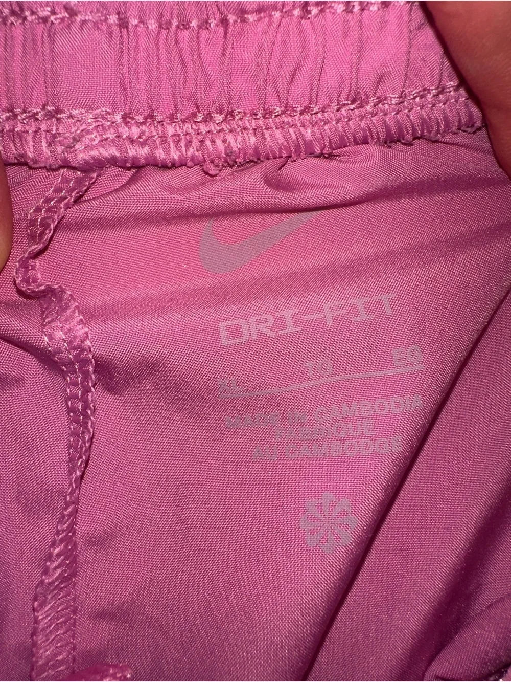 Nike boys XL Pink Athletic Shorts with Elastic Waist